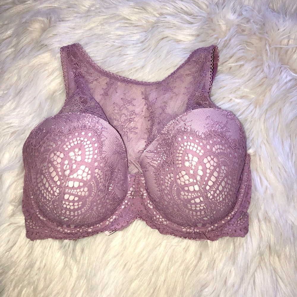 Victoria’s Secret Dream Angels Lace Bralette EUC 34DDD Lavender